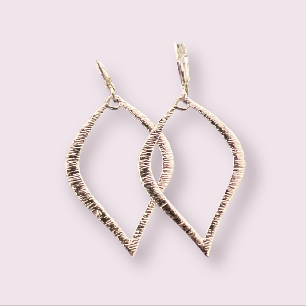 BOUTIQUE Silver Platted, Elegant Gold Hoop Earrings, Classy Dangles, Formal